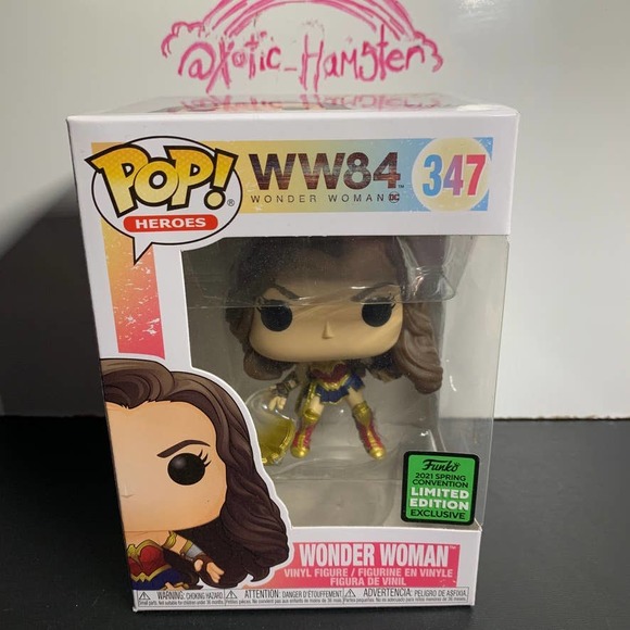 Wonder Woman #347 WW84 Tiara Boomerang Funko Pop ECCC 2021 Shared Exclusive